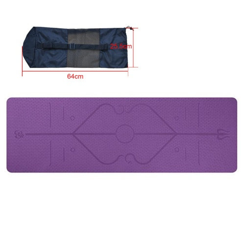 Tpe yoga mat body position fitness yoga mat