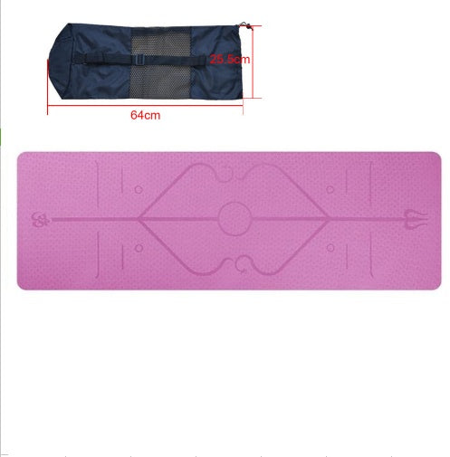Tpe yoga mat body position  fitness yoga mat