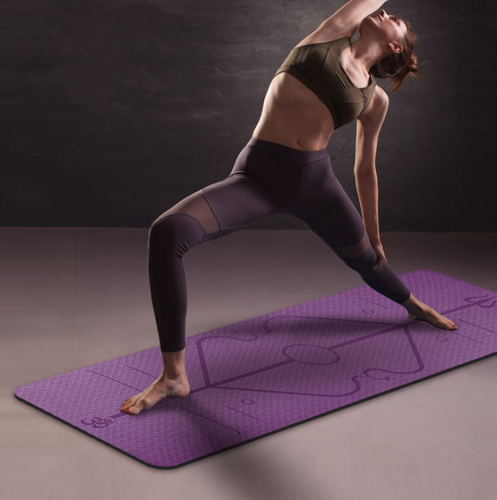 Tpe yoga mat body position  fitness yoga mat
