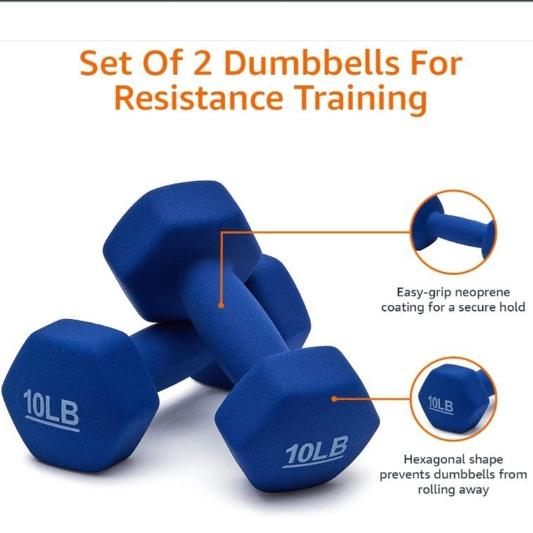 Hexagonal Frosted Dumbbell Fitness Equipment