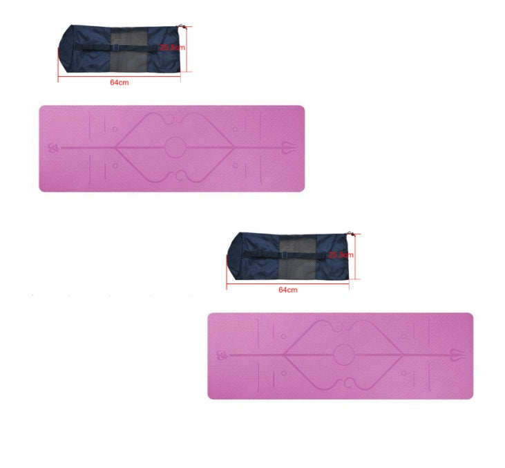 Tpe yoga mat body position  fitness yoga mat