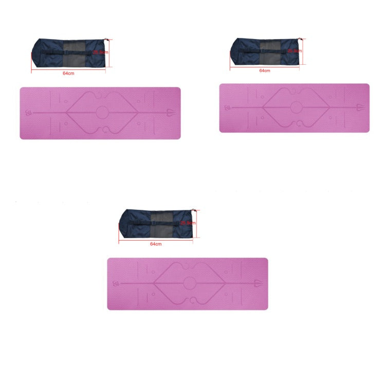 Tpe yoga mat body position  fitness yoga mat