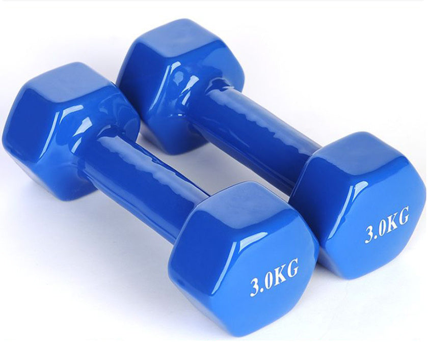 Hexagonal Frosted Dumbbell Fitness Equipment