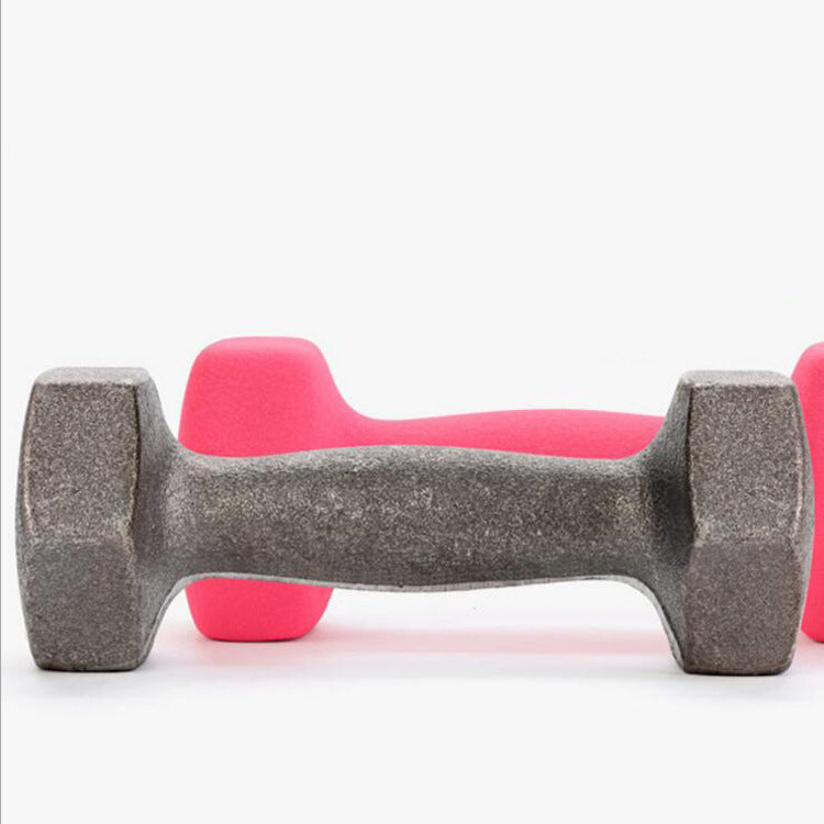 Hexagonal Frosted Dumbbell Fitness Equipment